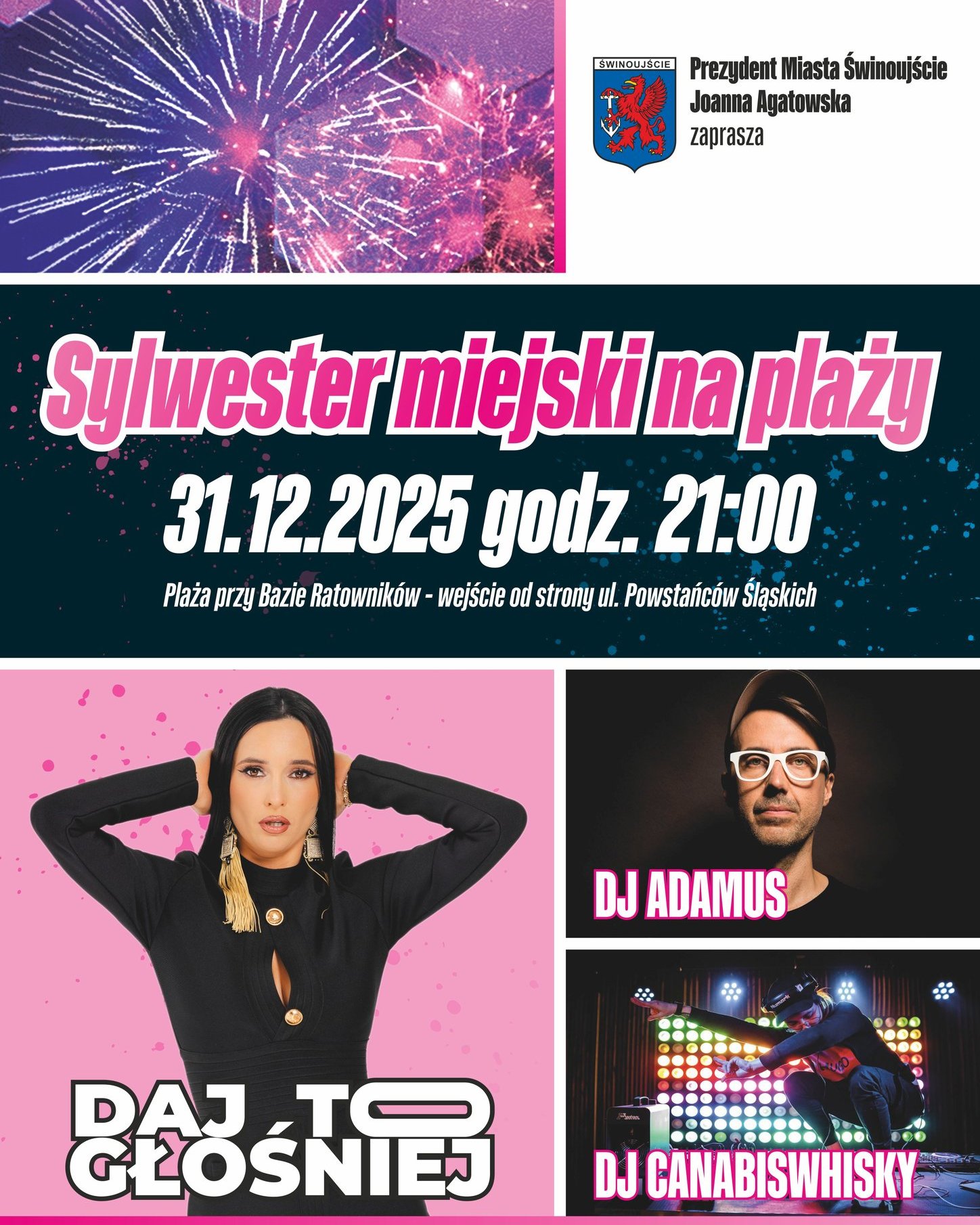 Sylwester Miejski na plaży w Świnoujściu! 
